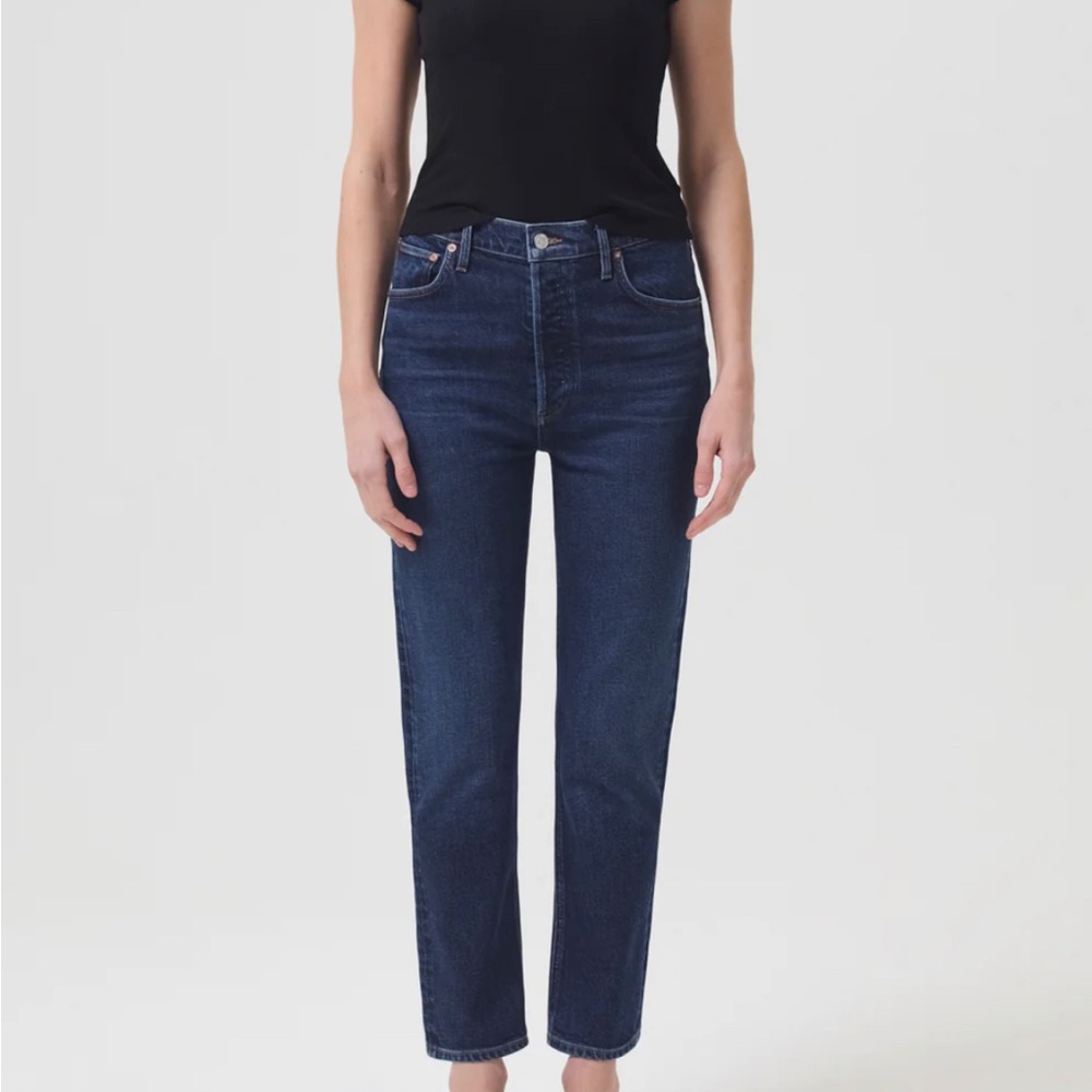 Agolde Riley crop in Desolate wash sz 32